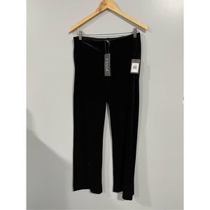 NEW Lysse Womens Large Misses Velvet Pants Pull On Stretch